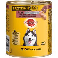 PEDIGREE Protein+ Geflügel in Pastete 800g x 12