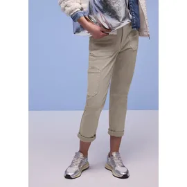 STREET ONE Cargo Jeans beige washed, | Gr. W31/L28