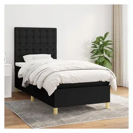 vidaXL Boxspringbett 100 x 200 cm Schwarz