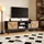 Okwish TV-Lowboard 150x55x38 cm Schwarz Holz