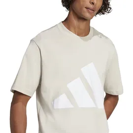 adidas Men's Essentials Big Logo Single Jersey Tee, Wonder Alumina/White, XXL
