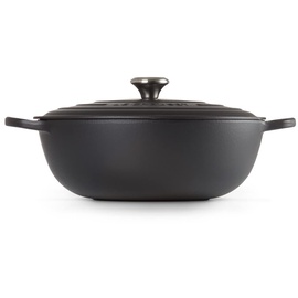 Le Creuset Signature La Marmite Bräter 32 cm schwarz matt