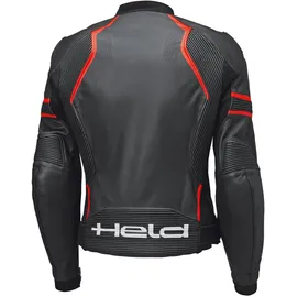 Held Street Rocket 4 Damen Motorrad Lederjacke Schwarz/Neonrot 40