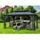 Jet-Line Pavillon DAMASKUS 3x3,65 m mit festem Metalldach Pergola