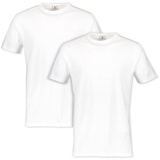LERROS T-Shirt (Packung, 2-tlg) in klassischer Optik weiß