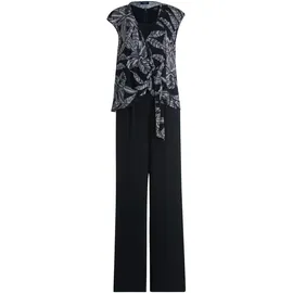 Vera Mont Damen Jumpsuit im Layer Look 50, Patch Dark Blue/Dark Blue - 50W