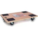 Toolland Möbelroller, Brett mit Rollen, Transportroller Schwerlast, Transportbrett, Möbeltransport, 4 Gummirollen, Rutschfester Beschichtung, Sperrholz, max. 400 kg, 650 x 400 mm