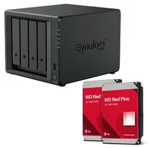 Synology DiskStation DS423+ 4 Einschübe NAS-Server Leergehäuse + 16TB WD Red Plus SATA 3.5" HDD (2x 8TB)