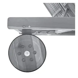 vidaXL Doppelliege 200 x 123 x 85 cm anthrazit/grau