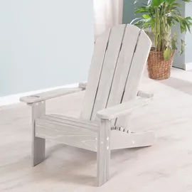 roba Outdoorstuhl Deck Chair 51 x 51 x 60 cm grau