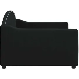 vidaXL Tagesbett 90 x 190 cm Schwarz