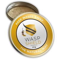 WASP SHIELD Wespenabwehrmittel I 100% Natürliche Wespenvertreibung I Ohne Insektizide I Kein direkter Hautkontakt erforderlich I Alternative zu tötenden Wespenfallen