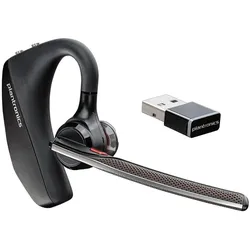 Plantronics POLY Voyager 5200 UC Kopfhörer Kabellos im Ohr Büro/Callcenter Bluetooth Schwarz