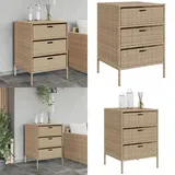 Vidaxl - Gartenschrank Beige 55x59x80 cm Poly Rattan - Outdoor-Schrank - Gartenschrank - Stauraumsschrank - Rattan-Schrank - Gartenorganisation