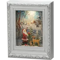 Konstsmide Wasserlaterne Einheitsgröße Weihnachtsmann mit Tieren antik weiß