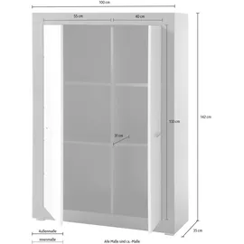 Home Affaire Etero Mehrzweckschrank 100 x 142 x 35 cm Grau