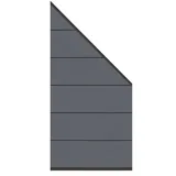 System WPC XL Zaunfeld-Set anthrazit 2824 - 91x184-94cm