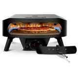 cozze Pizzaofen Black Edition mit drehbarem Pizzastein 43 cm 17" ca. B58,5/H29,5/T58,5 cm