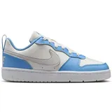 NIKE Kinder Freizeitschuhe COURT BOROUGH LOW RECRAFT (GS), Größe 39 in Silber SUMMIT WHITE/VAST GREY-COBALT PULSE 128