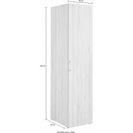 WIMEX Drehtürenschrank Multiraumkonzept 45 x 185 x 54 cm Weiß