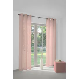Wirth Vorhang WIRTH "Sunday" Gr. 2, rosa, B:141cm H:175cm, Jacquard, Baumwolle, Polyester, Gardinen, nach Maß