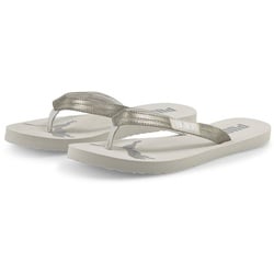 PUMA Damen Badesandalen - Cozy Flip Wns Stardust, Zehentrenner, Badeschuhe Silber EUR 35.5