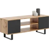 raumhirsch furniture Focus Lowboard 40x49x155 cm Schwarz Holz