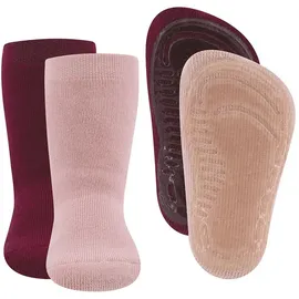 Ewers ABS-Socken Stoppersocken 2er Pack Uni (2-Paar) rosa 39-42