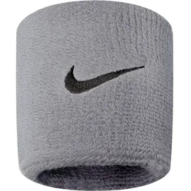 Nike Swoosh Doublewide WRISTBANDS matte silver/black,