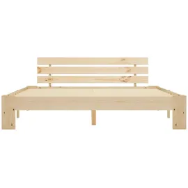 vidaXL Massivholzbett 180 x 200 cm Braun
