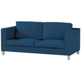 Dekoria Sofahusse Karlanda Schlafsofa kurz, Cotton Panama blau