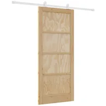 vidaXL Schiebetür rechts 86 x 198,5 cm Weiß