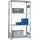 Meta Steckregal H2000xB1000xT400mm Grundr.verz.2 Rahmen,4 Fbd.Trgf.150kg Feldl.1650kg