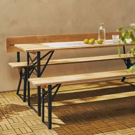 Natural Goods Berlin Bierzeltgarnitur 2er Set klappbar 70 cm x 42 cm