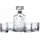 Bar Craft BarCraft Whisky Karaffe und Glas Geschenkset, geschliffenes Glas, 5-teiliges Set, 900ml Karaffe mit Silikonverschluss und 4x Gläser, 26 x 10 x 24cm