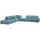 Sofa.de Ecksofa Branna ¦ türkis/petrol ¦ Maße (cm): B: 412 H: 88 T: 386.0