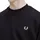 Fred Perry Herren Sweatshirt schwarz unifarben, schwarz, NOS