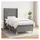 vidaXL Boxspringbett 100 x 200 cm Dunkelgrau