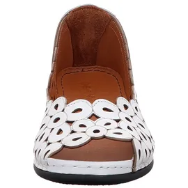 Gemini Peeptoe Ballerinas für Damen, weiß, Größe 39 EU