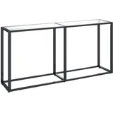 vidaXL Konsolentisch Transparent 160x35x75,5 cm Hartglas