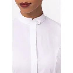 Chef Works® Basic FORMEL Damen Stehkragenbluse Artikel SFB01W Weiß Größe S