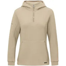 Jako Damen Zip Hoodie Pro Casual, Beige, 36