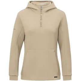 Jako Damen Zip Hoodie Pro Casual, Beige, 36