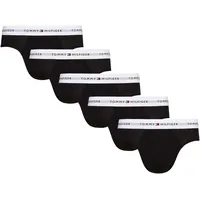 Tommy Hilfiger Underwear Slip 5P BRIEF (Packung, 5-St., 5er-Pack) mit Tommy Hilfiger Logo-Elastikbund schwarz XXL (56)