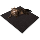 KARAT Floordirekt Katzen-Kratzteppich Katzen 5589 Schwarz Quadratisch 500 mm x 500 mm