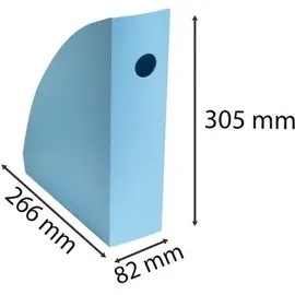 Exacompta 6x Stehsammler MAG-CUBE, Bee Blue - Hellblau