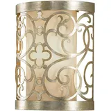 Elstead Lighting Arabesque Wandleuchte - Deckenleuchte, Wandleuchte E14 Blattsilber Patina (E14)