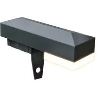 Longlife LED Zaunleuchte / LED Leuchte für Zaunpfosten 60x40mm - Farbe: anthrazitgrau - Leuch...