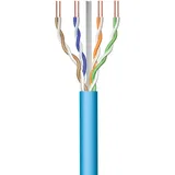 ewent IM1223 100m Reel Ethernet Netzwerkkabel CAT.6|LSZH|U-UTP|AWG23/1|CU Solid Pure Copper|CPR, Eca Class|10GBit Ethernet|500 MHz| ideal für PCs,Router,Modems,Switches,TVs,PS5,Xbox,BLUE 100 Meter