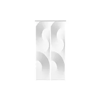 Vision Schiebegardine »BEXON«, (2 St.), SET,SCHIEBEVORHANG,BAMBUS,DIGITALDRUCK, grau